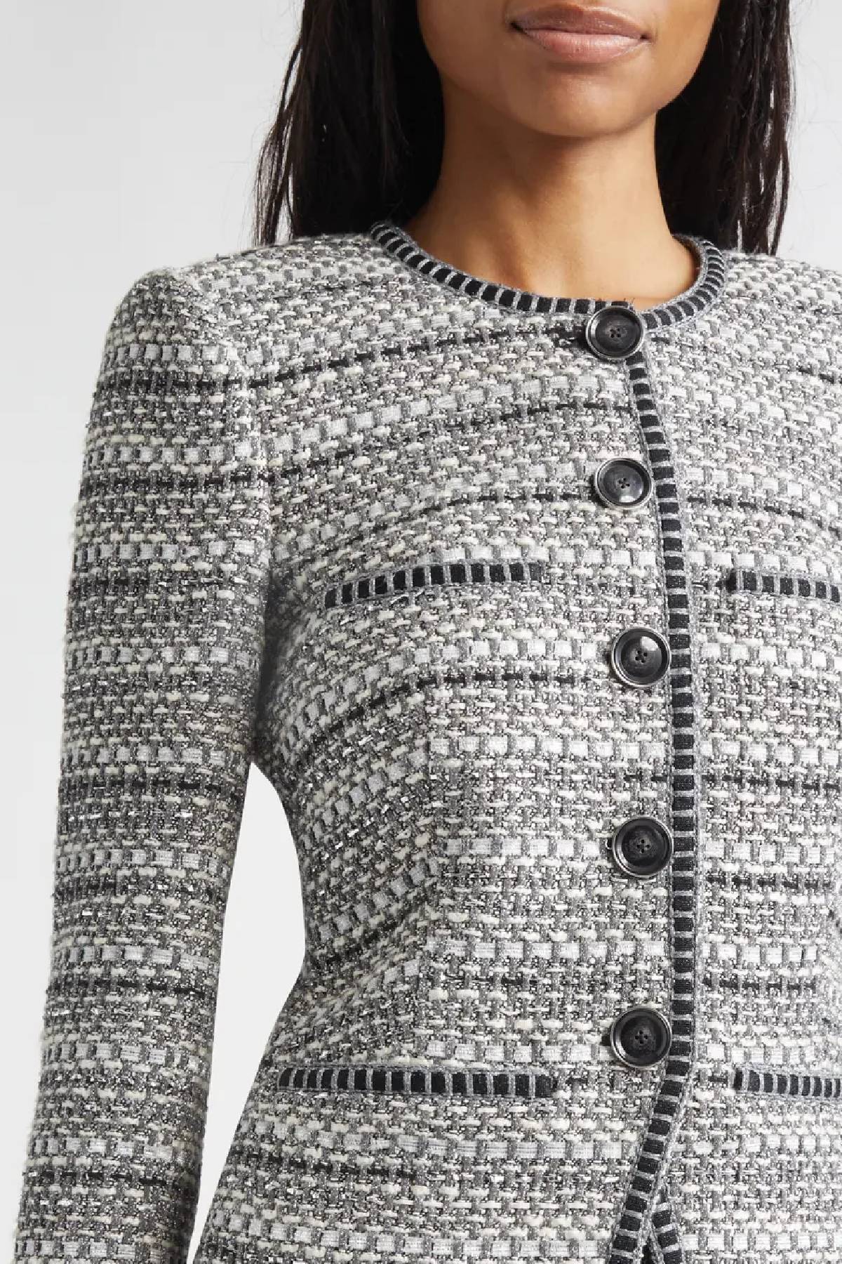 Veronica Beard Alessia Jacket - Silver