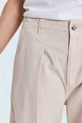 Pistola Eden Pleated Barrel Trouser - Parchment