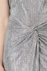 Iro Tyzio Lurex Skirt - Grey Lurex