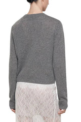 Enza Costa Cashmere Easy Long Sleeve Crew - Thunder