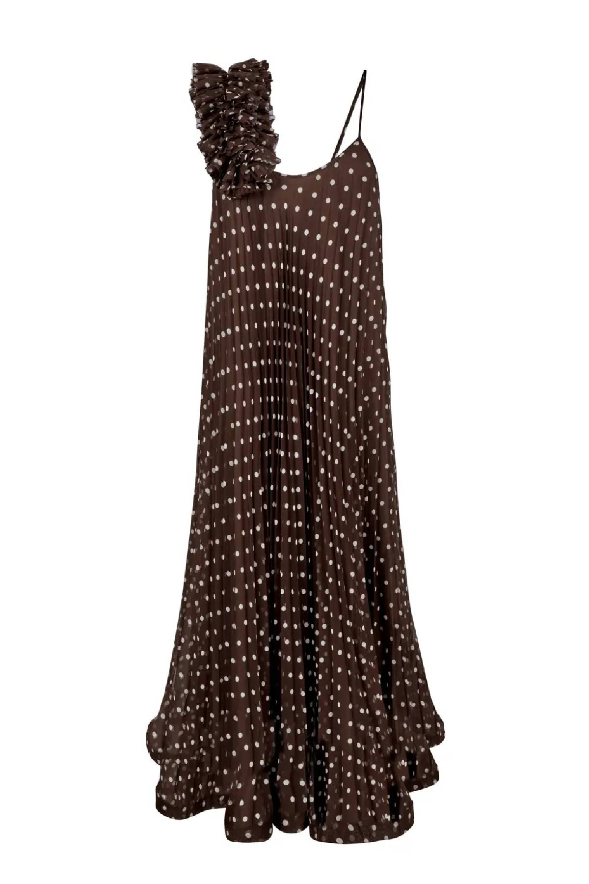 P.A.R.O.S.H. Pallina Dress - Fantasia Marrone