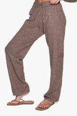 Tkees Sweater Pants - Heather Brown