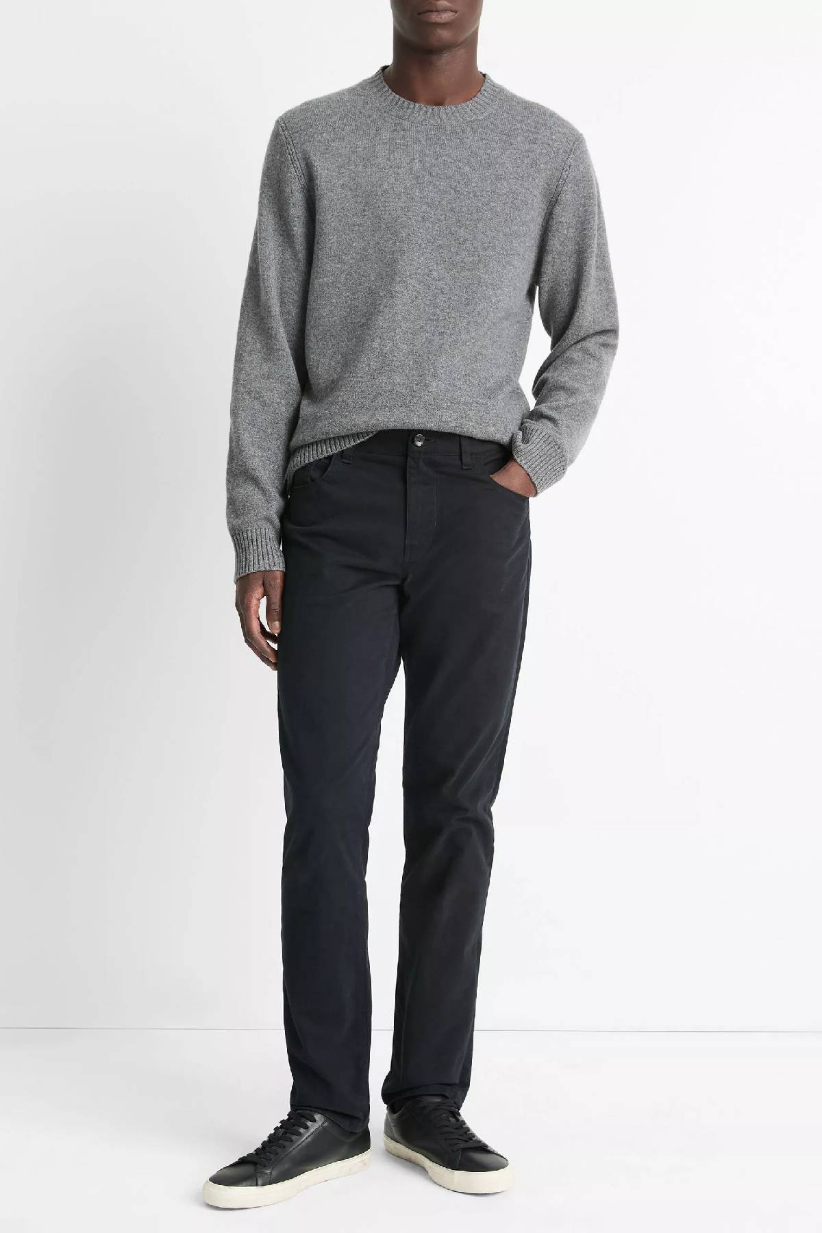 Vince Men's Dylan Slim 5-Pocket Stretch Cotton Pant - Black