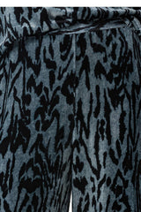 Forte Forte "Moiré" Print Velvet Pants - Stone