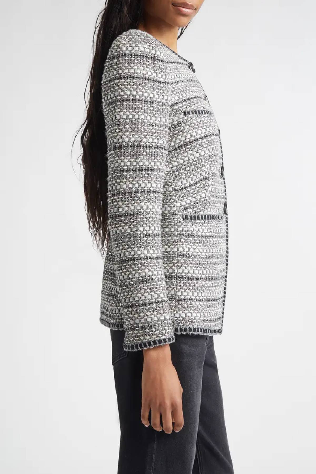 Veronica Beard Alessia Jacket - Silver