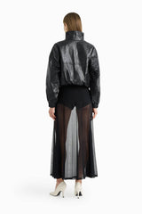 Dodiee KATE Leather Bomber - Black