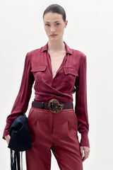 Silvia Tcherassi Caserta Blouse - Brick Red