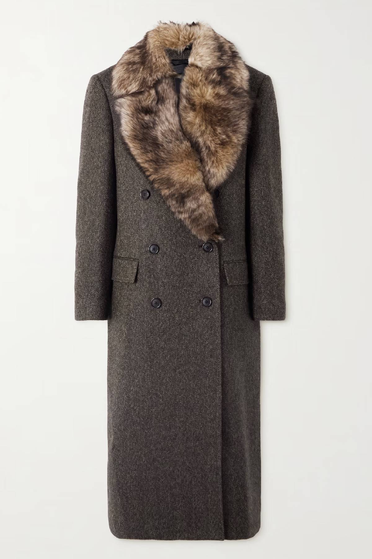 Nili Lotan Edina Coat - Bark Herringbone