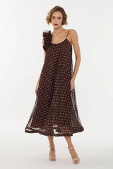 P.A.R.O.S.H. Pallina Dress - Fantasia Marrone