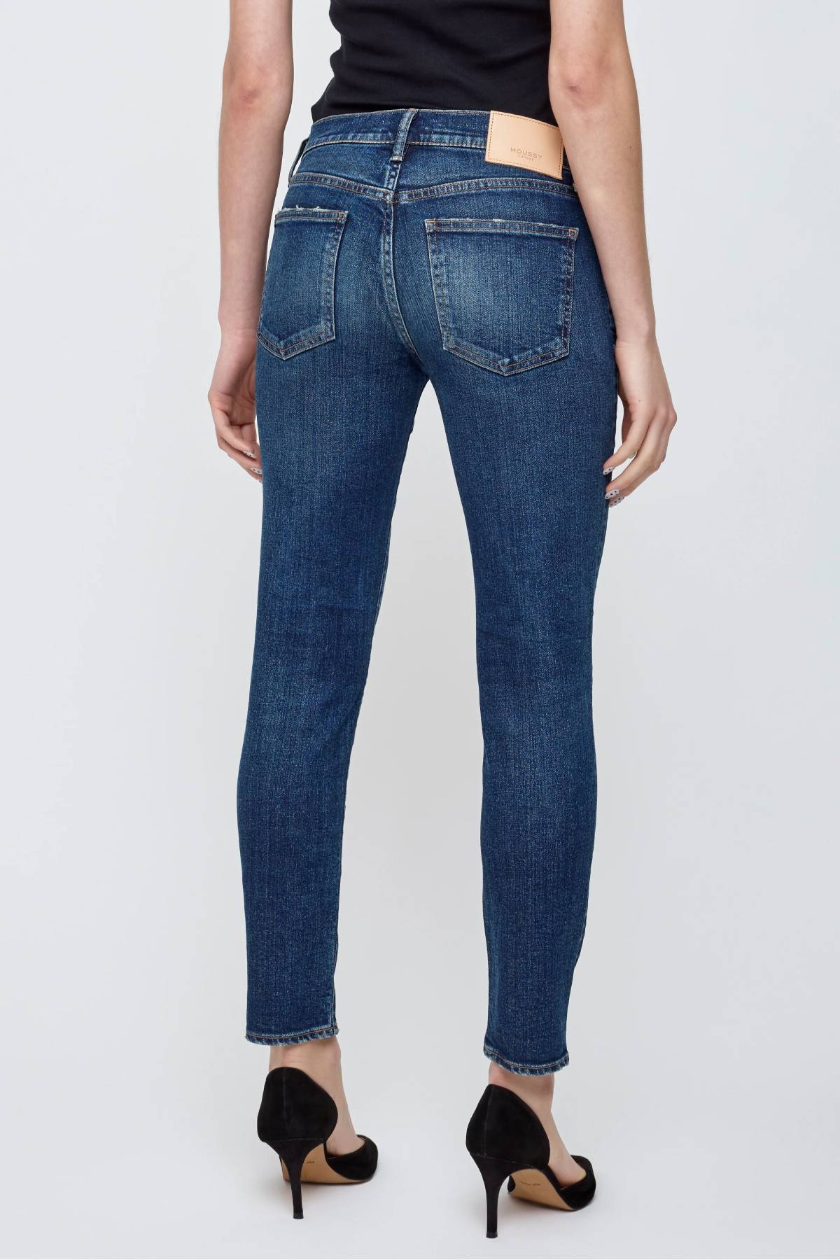 Moussy Vintage Wahneta Skinny Jeans - Dark Blue