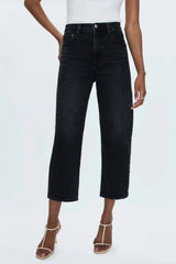 Pistola Eli High Rise Barrel Jean - Dark Midnight