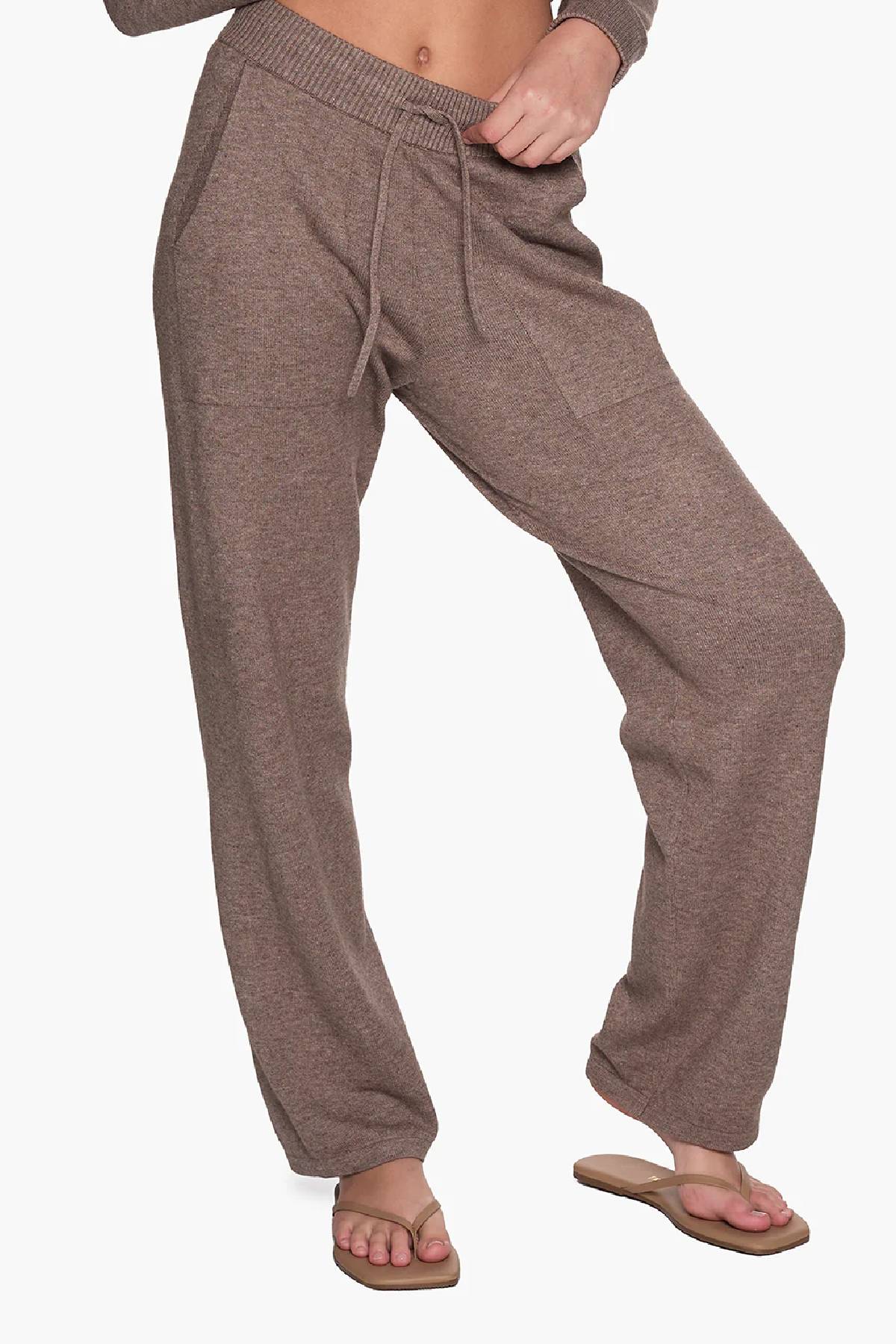 Tkees Sweater Pants - Heather Brown