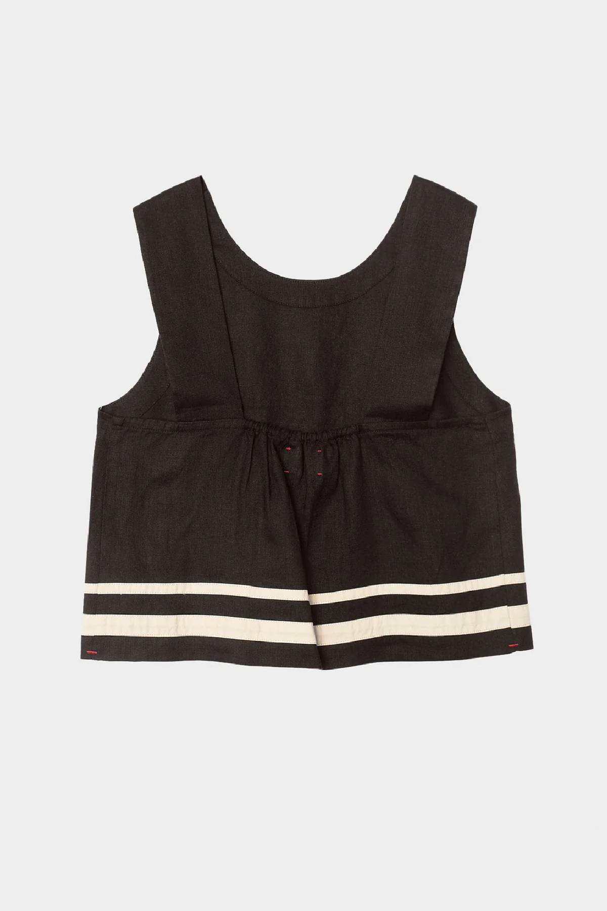 Xirena Leni Top - Black Linen