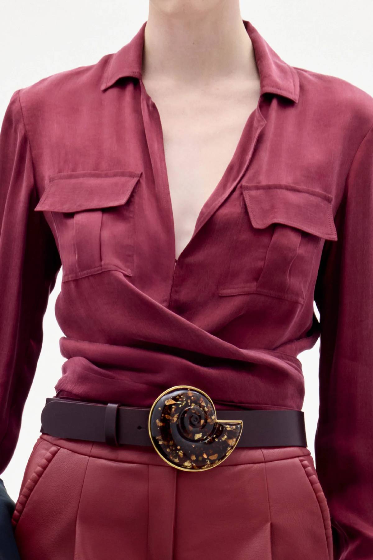 Silvia Tcherassi Caserta Blouse - Brick Red