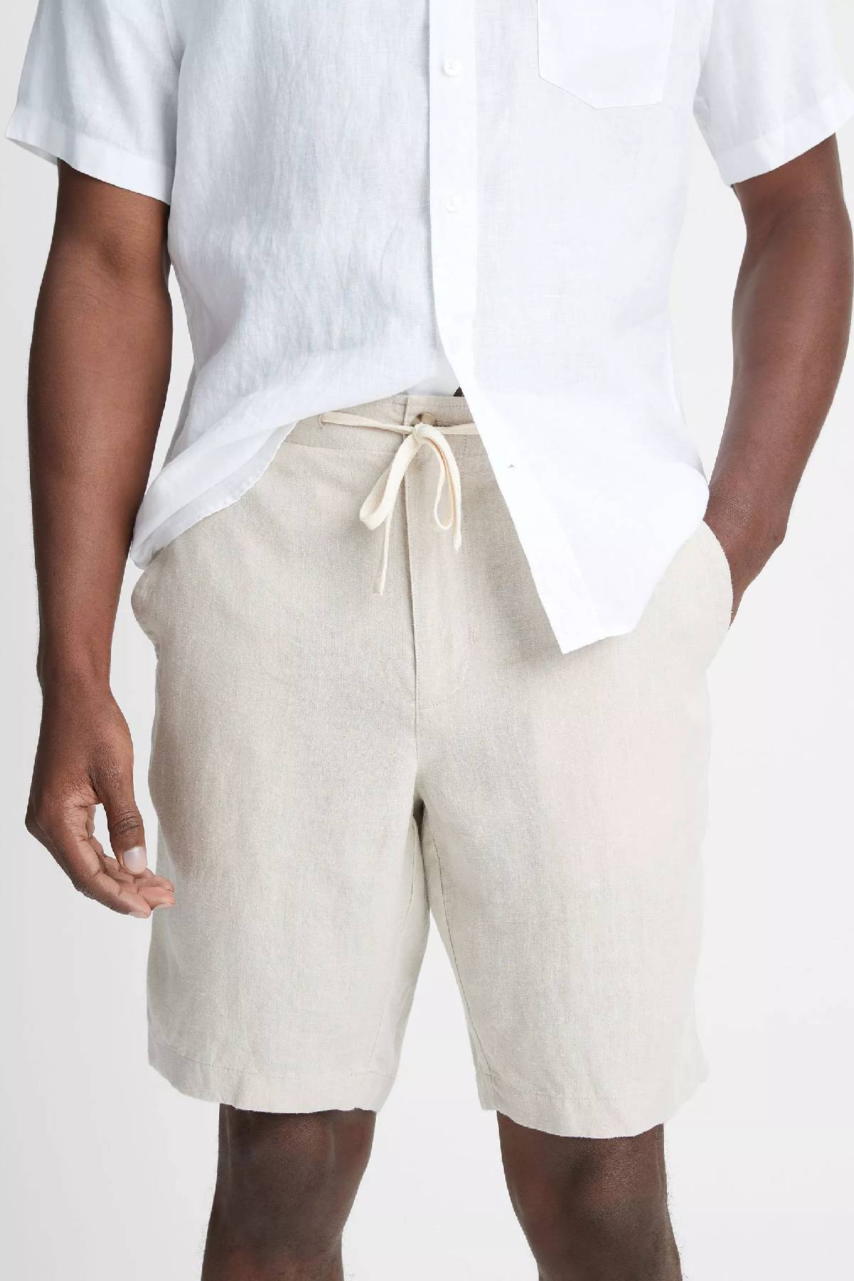 Vince Men's Hemp Drawstring Short - Pumice Rock