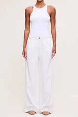 DL1961 Isabel Wide Leg 31.5" Jeans - White