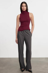 Enza Costa Everywhere Suit Pant - Charcoal