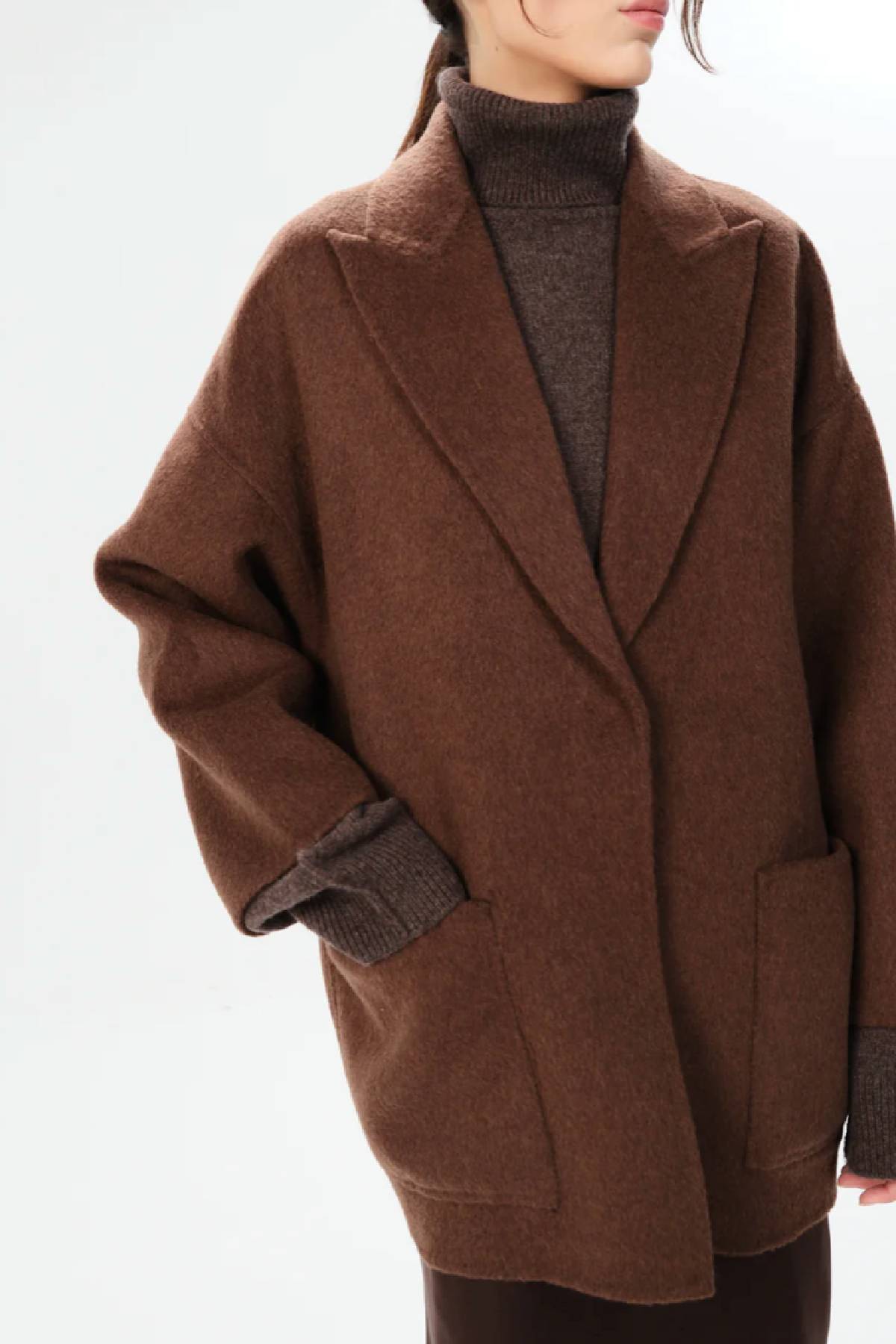 Maria Cher Padua Lionela Coat - Brown