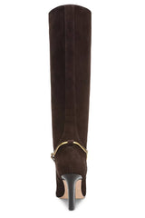 Veronica Beard Tarian Tall Chain Boot - Espresso