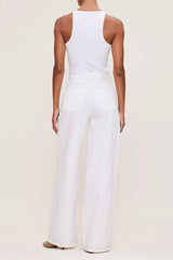 DL1961 Isabel Wide Leg 31.5" Jeans - White