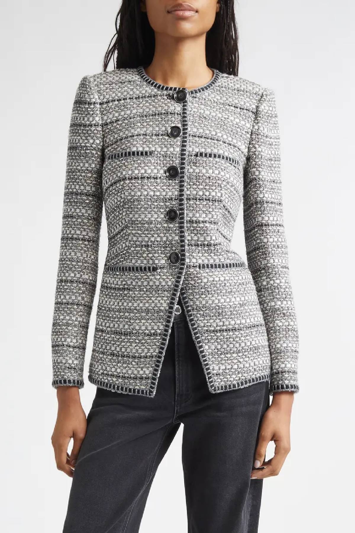Veronica Beard Alessia Jacket - Silver