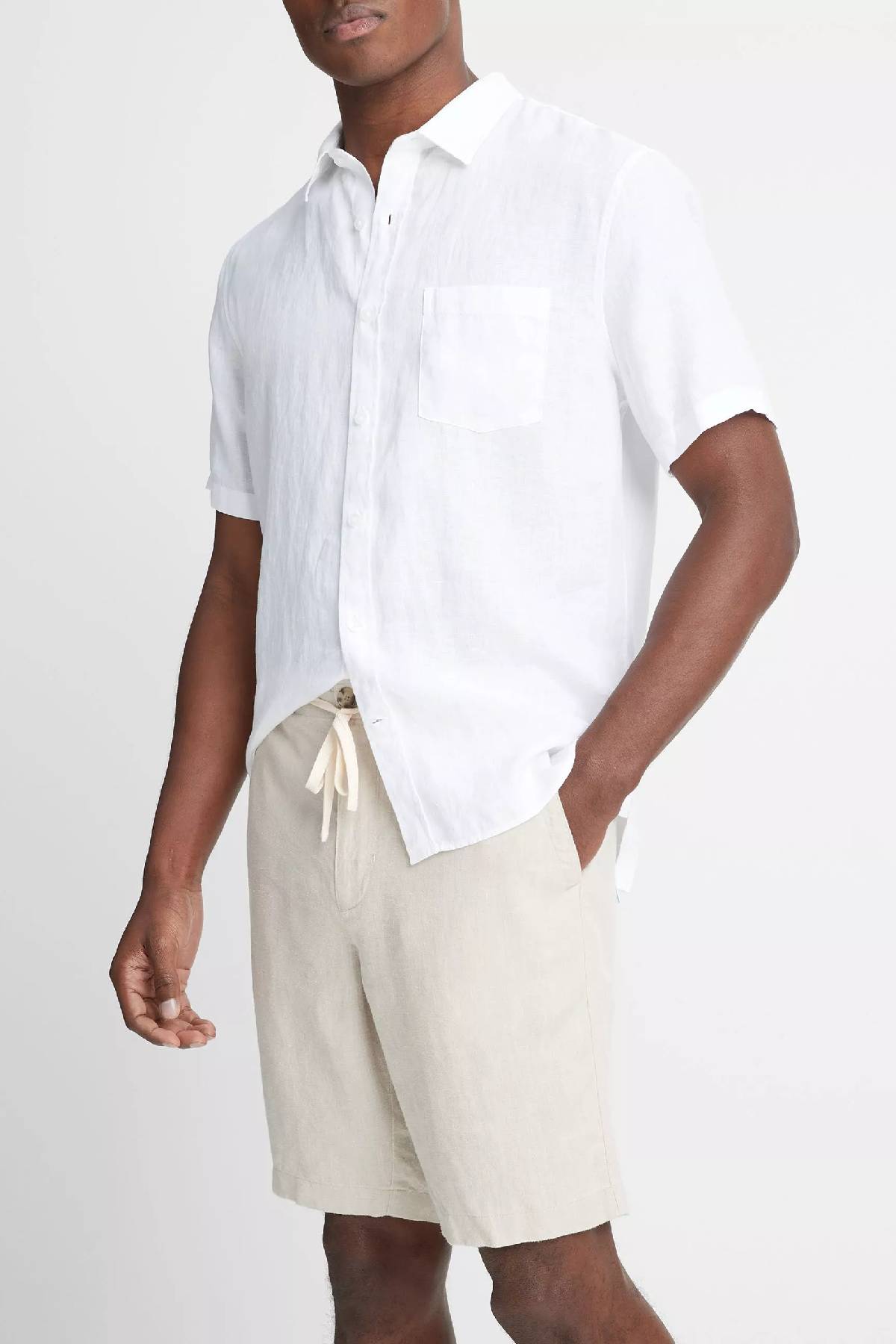 Vince Men's Hemp Drawstring Short - Pumice Rock