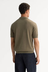 Soft Goat Men's Pique Shirt - Khaki
