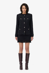 Iro Tineli Buttoned Jacket - Shiny Black