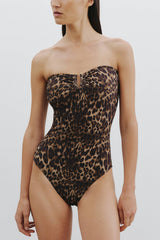 Nili Lotan One Piece Bathing Suit - Vintage Leopard Print