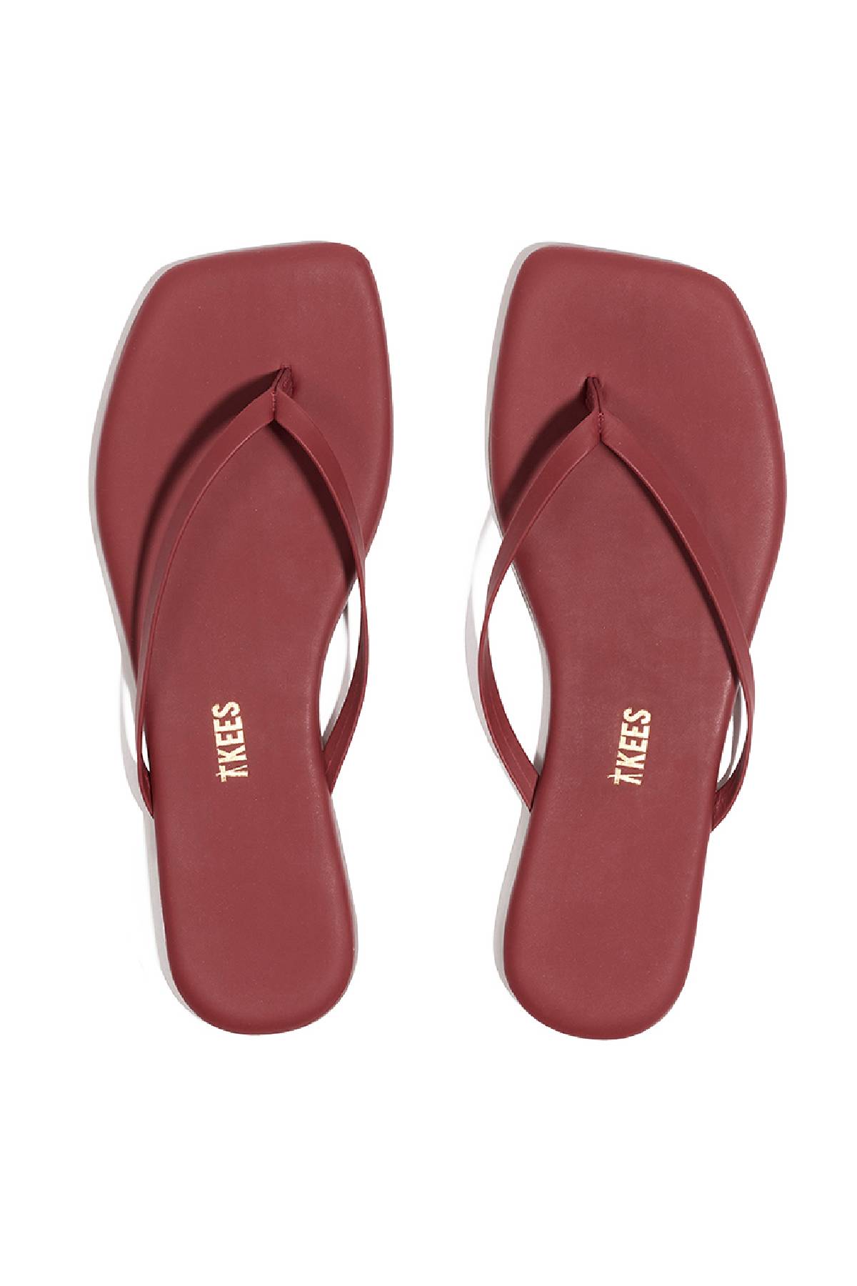 Tkees Square Toe Lily - Burgundy