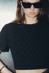 Dodiee RAYA Jewelled Top - Black