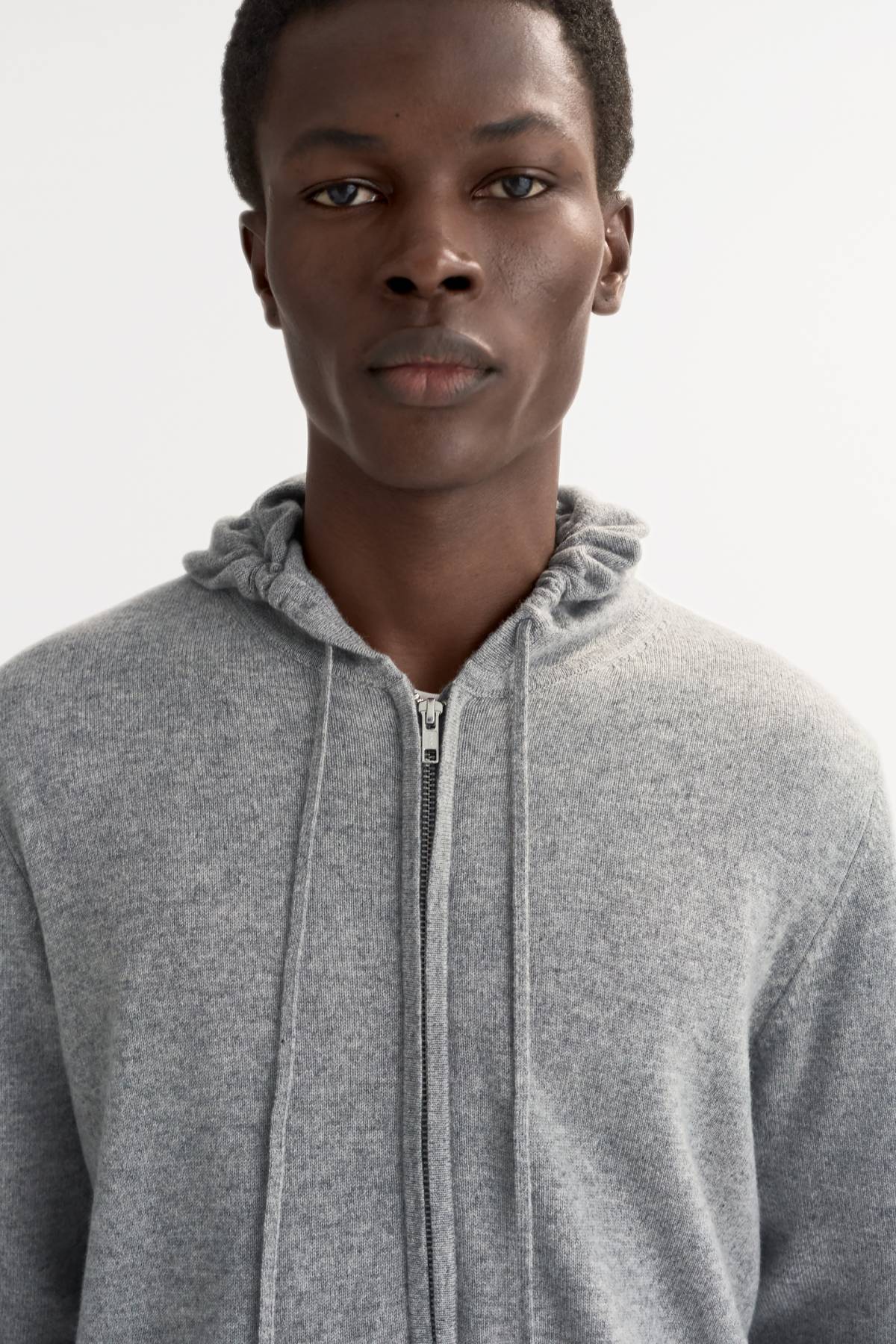 Soft Goat Men's Zip Hoodie - Grey