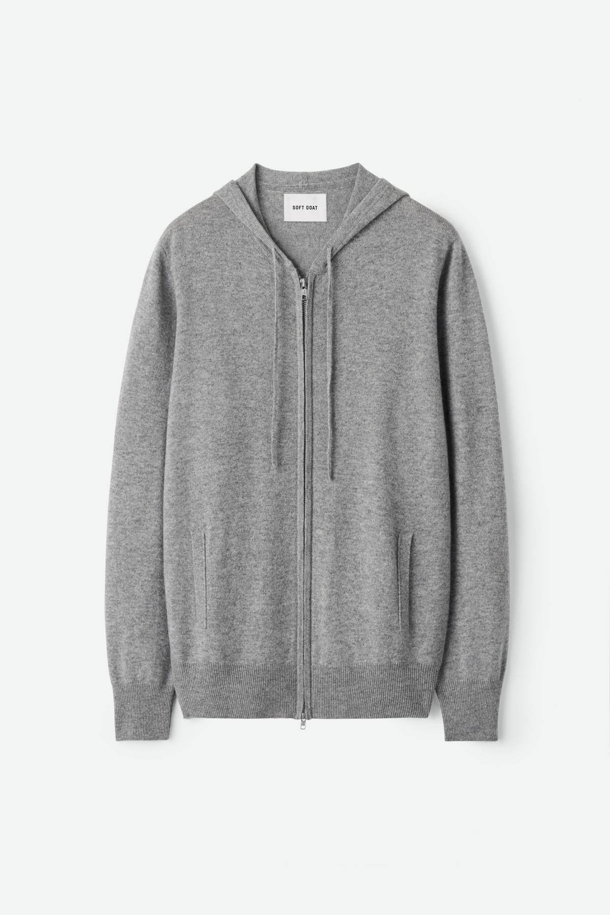Soft Goat Men's Zip Hoodie - Grey
