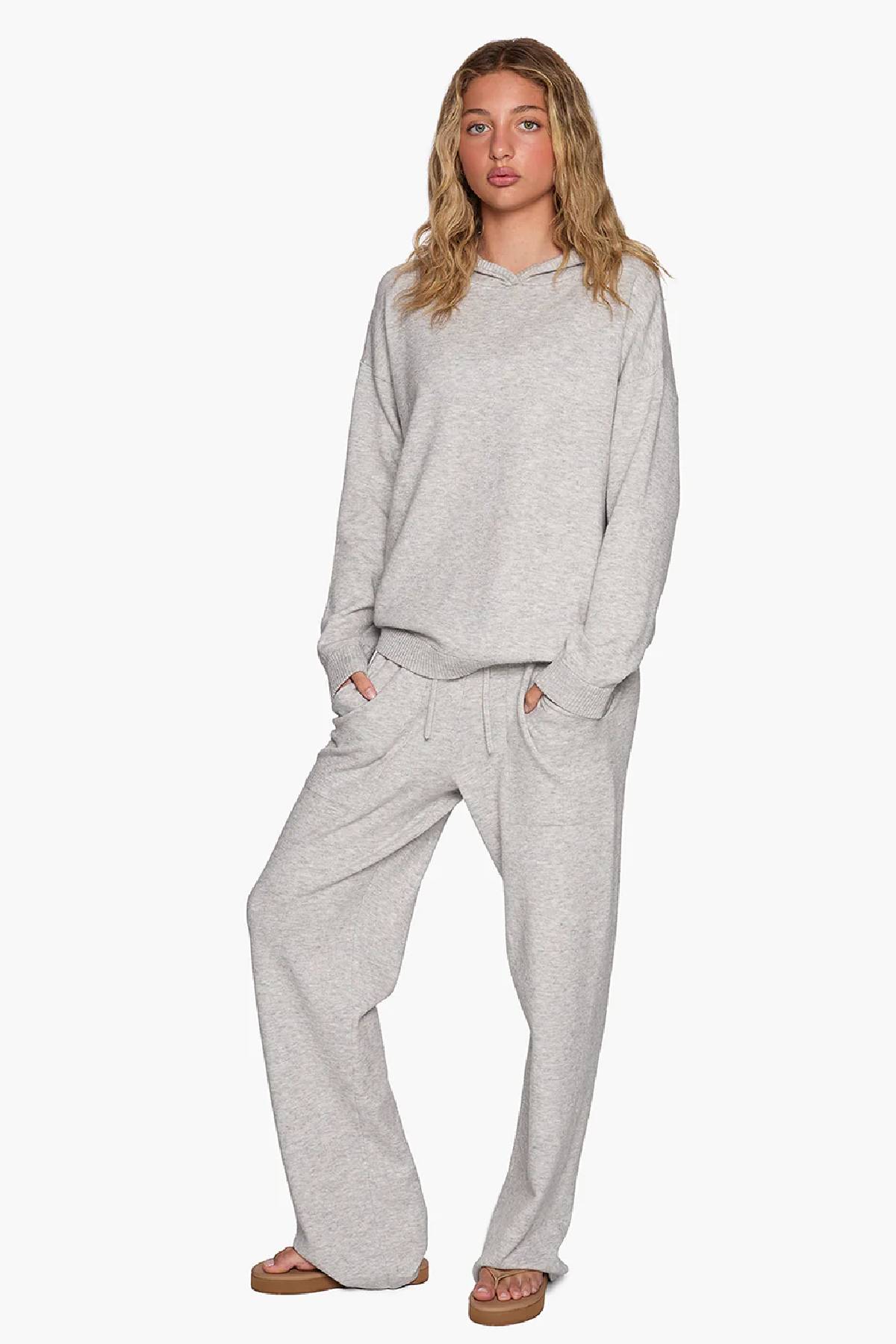 Tkees Sweater Hoodie - Heather Grey