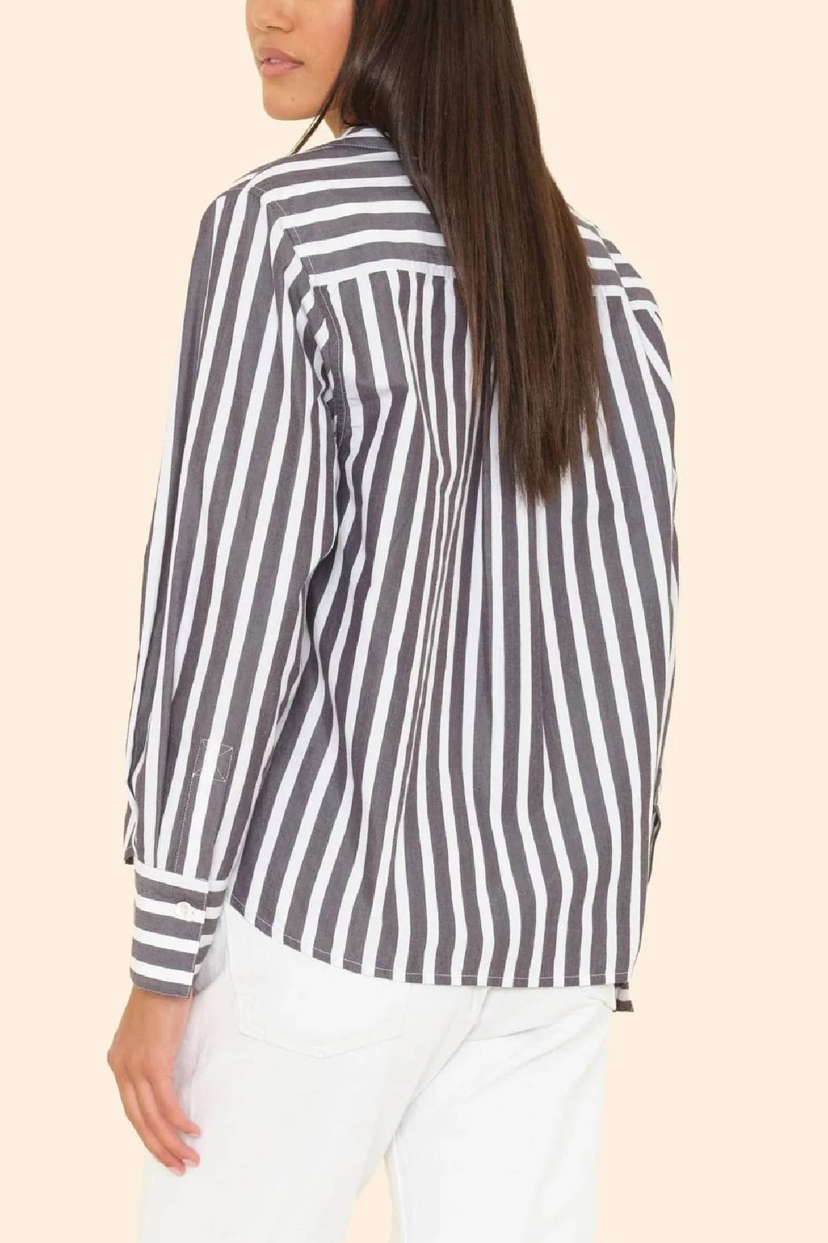 Xirena Monroe Shirt - Ink Stripe