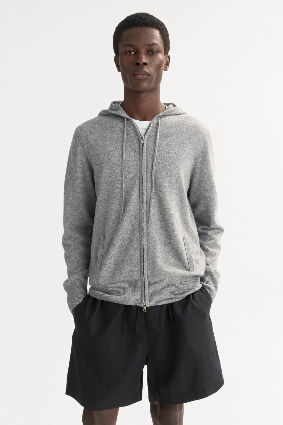 Soft Goat Men's Zip Hoodie - Grey