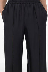 Loulou de Saison Lars Lace Detailed Pants - Black