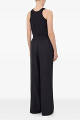 Loulou de Saison Lars Lace Detailed Pants - Black