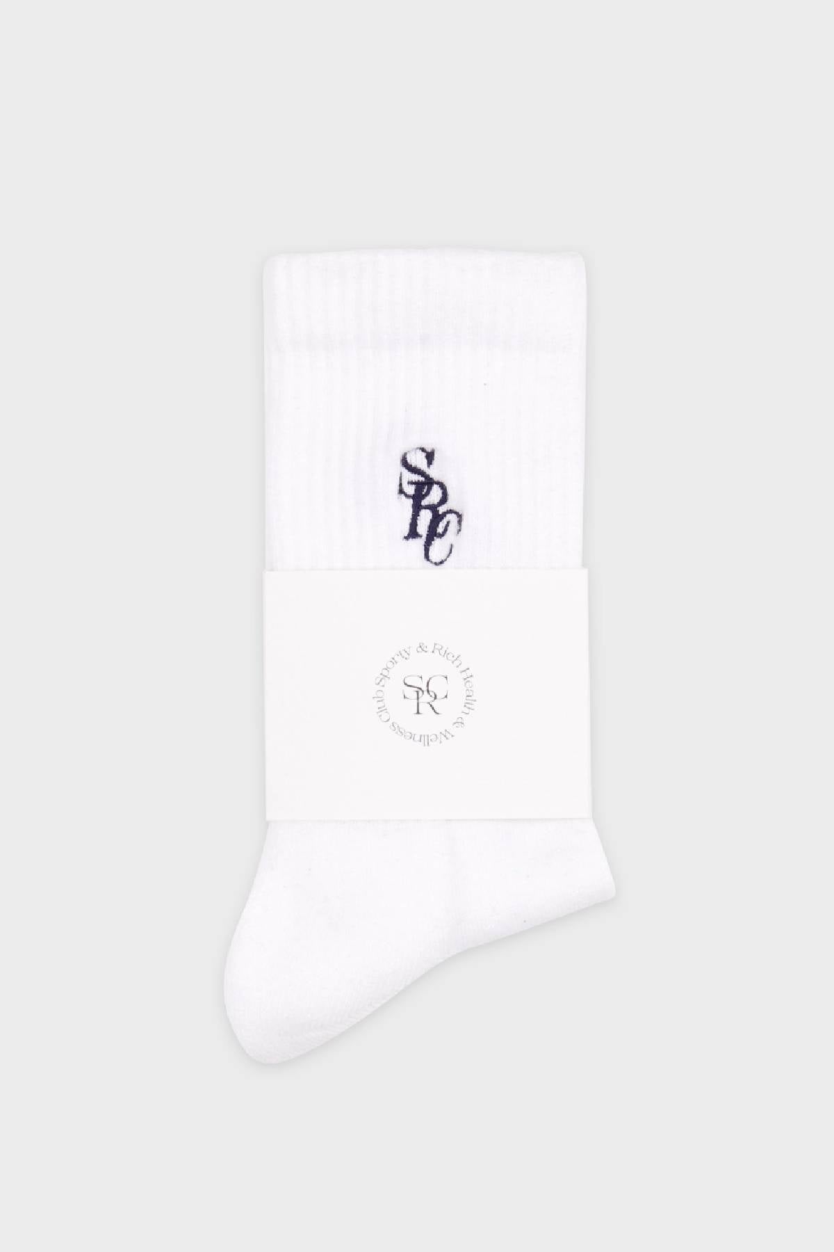 Sporty & Rich SRC Socks - White