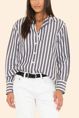 Xirena Monroe Shirt - Ink Stripe