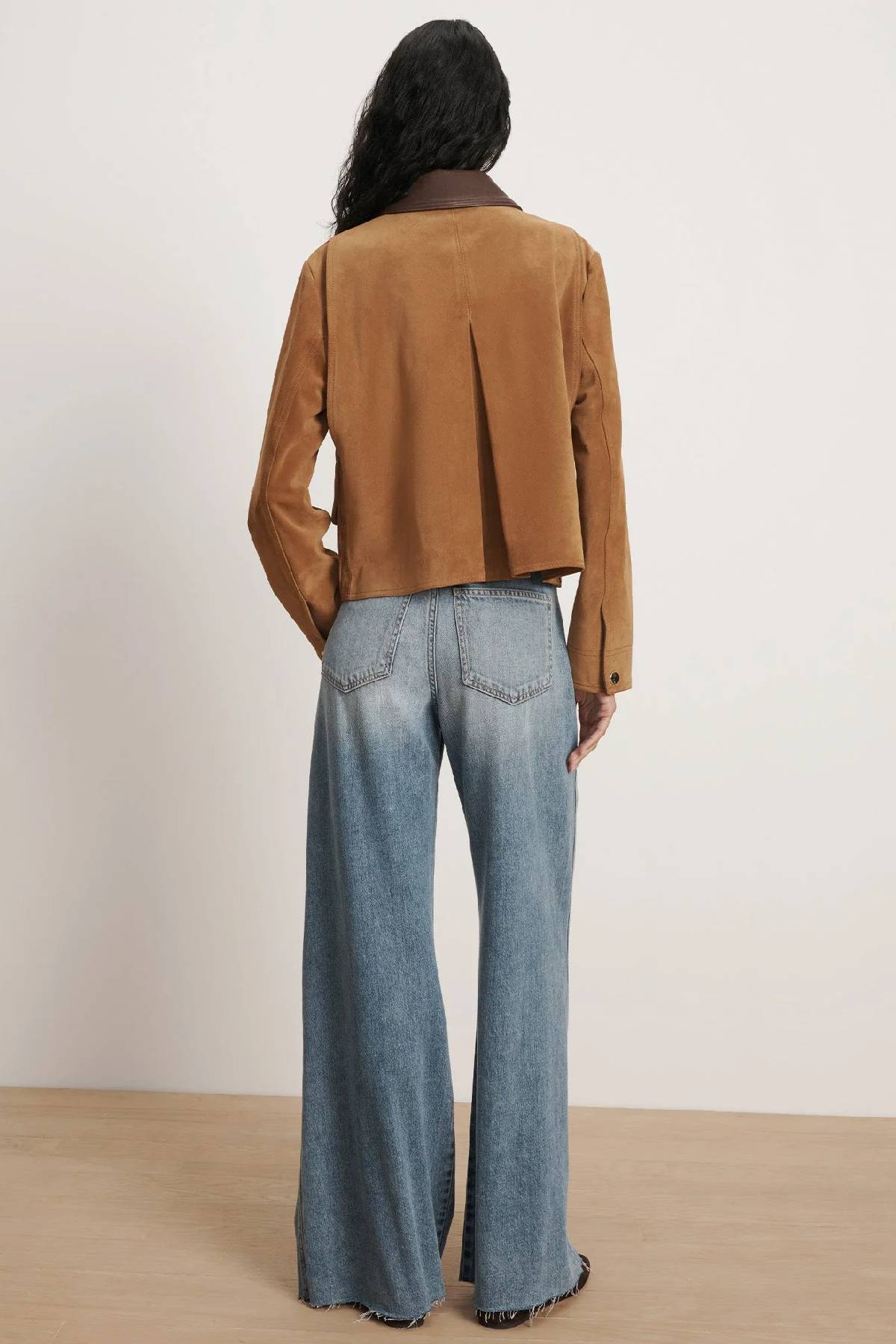 Veronica Beard Walters Cropped Barn Jacket - Whisky
