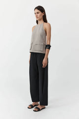 St. Agni Fine Band Balloon Pants - Black
