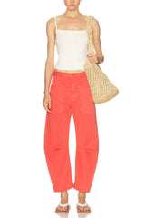 Nili Lotan Shon Pant - Vintage Washed Faded Red