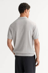 Soft Goat Men's Pique Shirt - Light Grey
