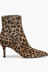 Veronica Beard Lisa Stretch Kitten-Heel Bootie - Leopard