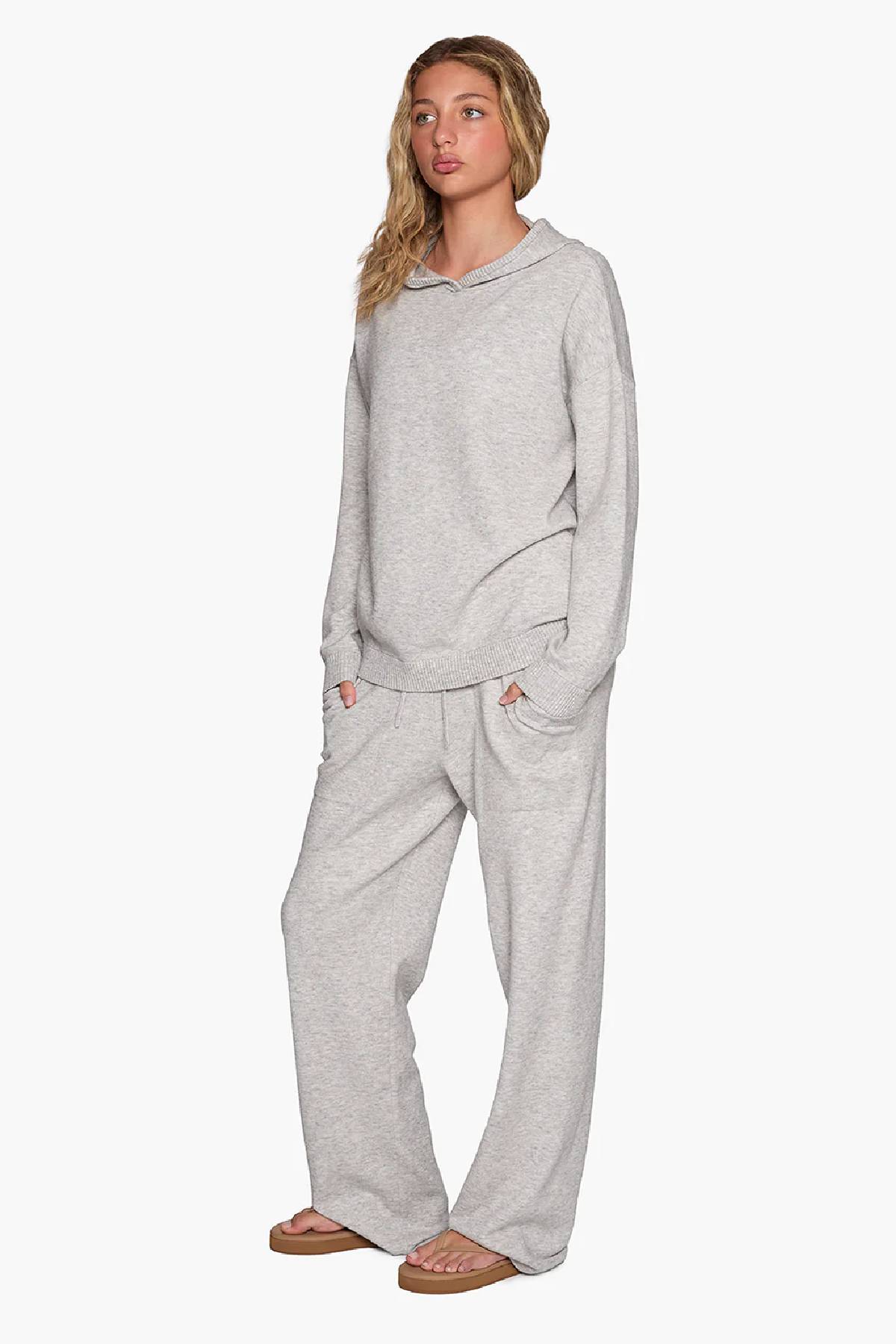 Tkees Sweater Hoodie - Heather Grey