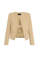 Nili Lotan Patti Short Jacket - Khaki
