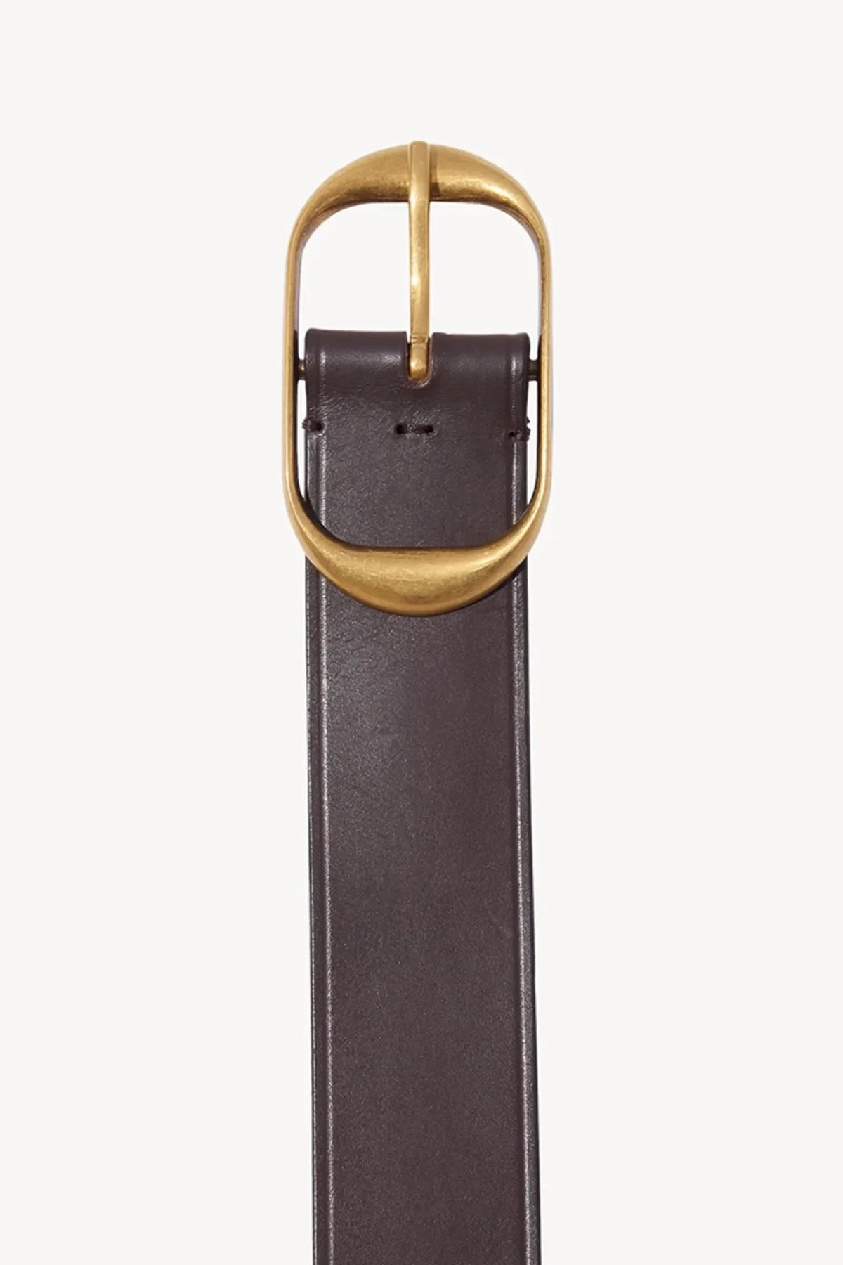 Nili Lotan Nili Belt - Dark Brown W/ Antique Brass Buckle