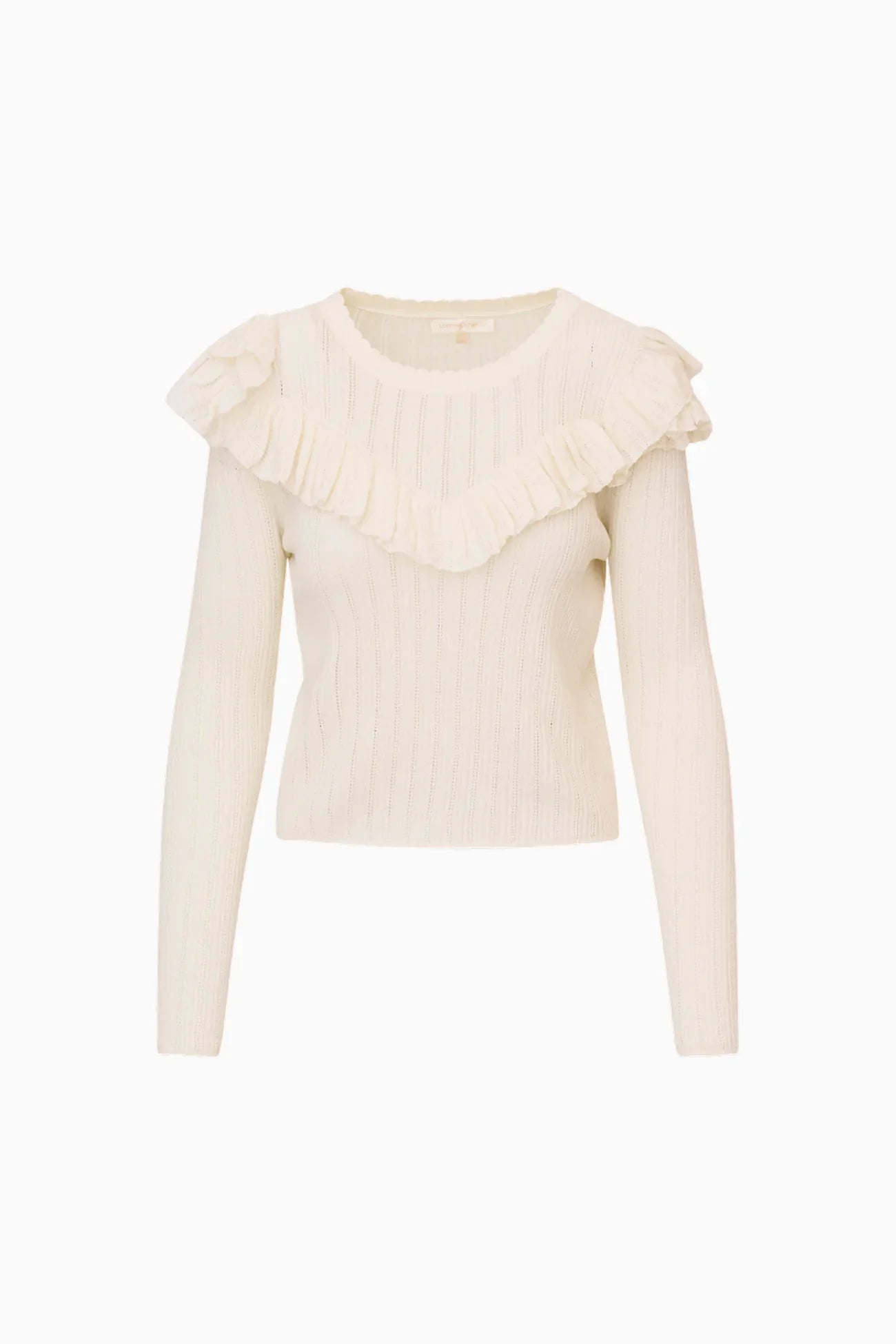 LoveShackFancy Presla Pullover - Dove Blanc