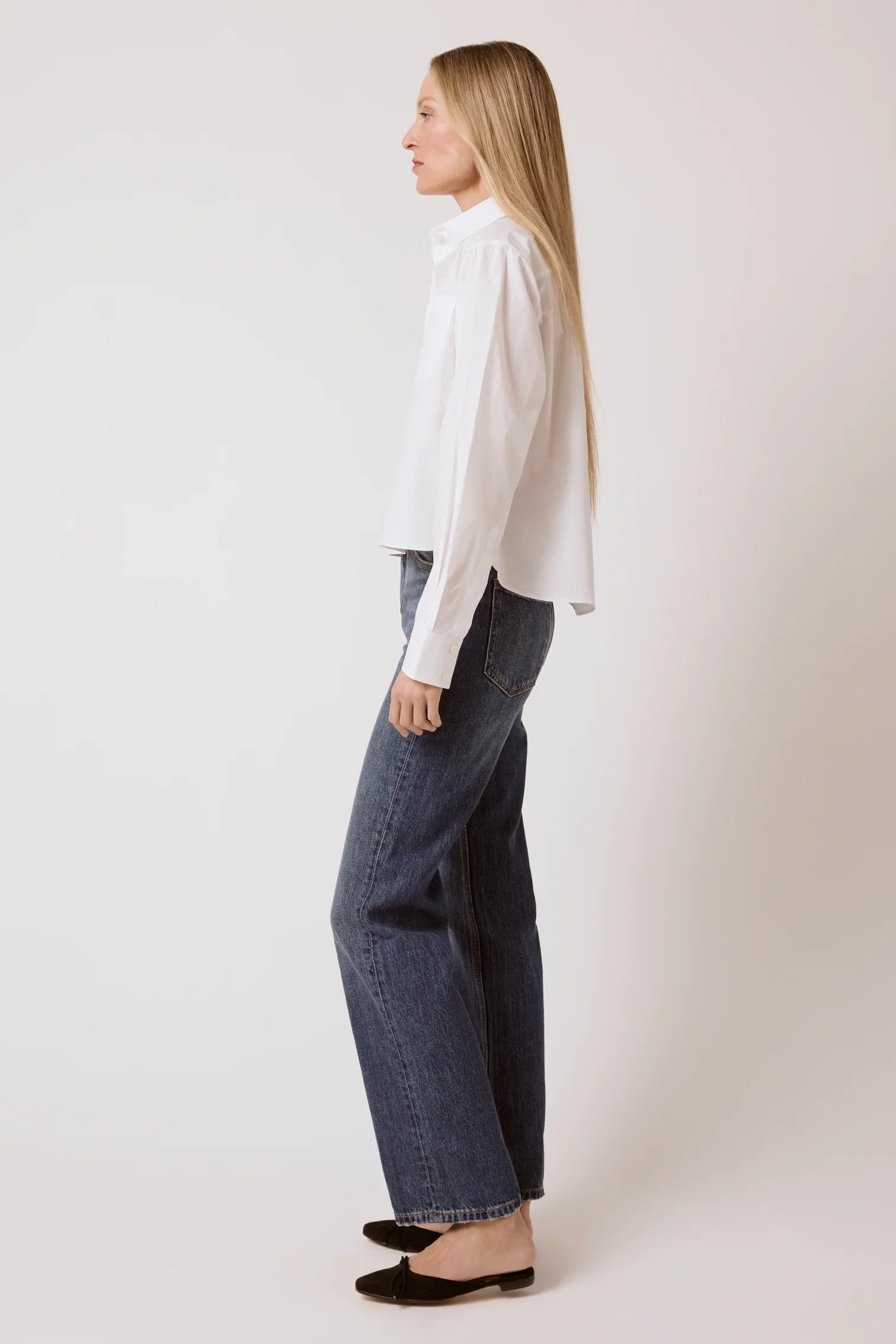 T.LINE Coco Cropped Shirt - White